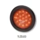 19 LED RED WITH REFLECTOR LENS LAMP 10-30V