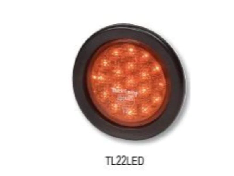 19 LED RED WITH REFLECTOR LENS LAMP 10-30V