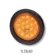 19 LED AMBER WITH REFLECTOR LENS LAMP 10-30V