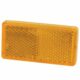 2 PIECE REFLECTOR AMBER RECTANGLE SELF ADHESIVE