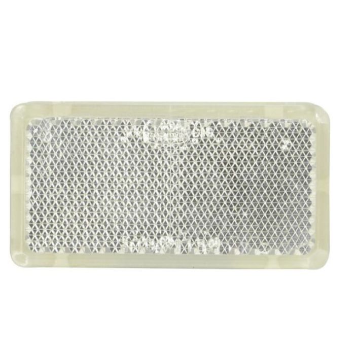 2 PIECE REFLECTOR CLEAR RECTANGLE SELF ADHESIVE