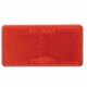 2 PIECE REFLECTOR RED RECTANGLE SELF ADHESIVE